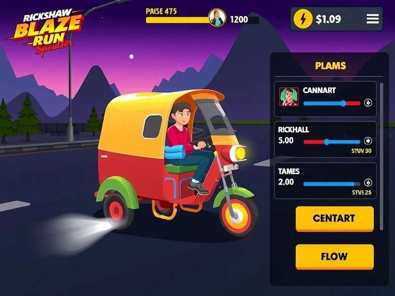 Rickshaw Blaze Run Speedster gameplay screenshot